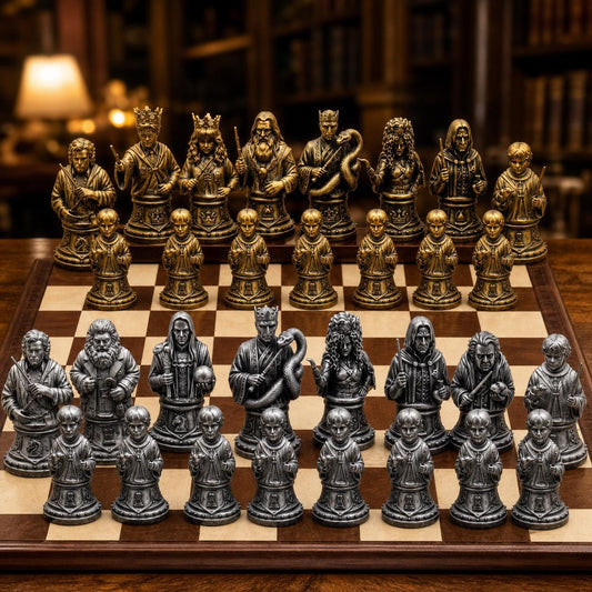 Schachfiguren-Set – nach Art von Harry Potter erstellt – komplett 32-teilig – Ansicht 1