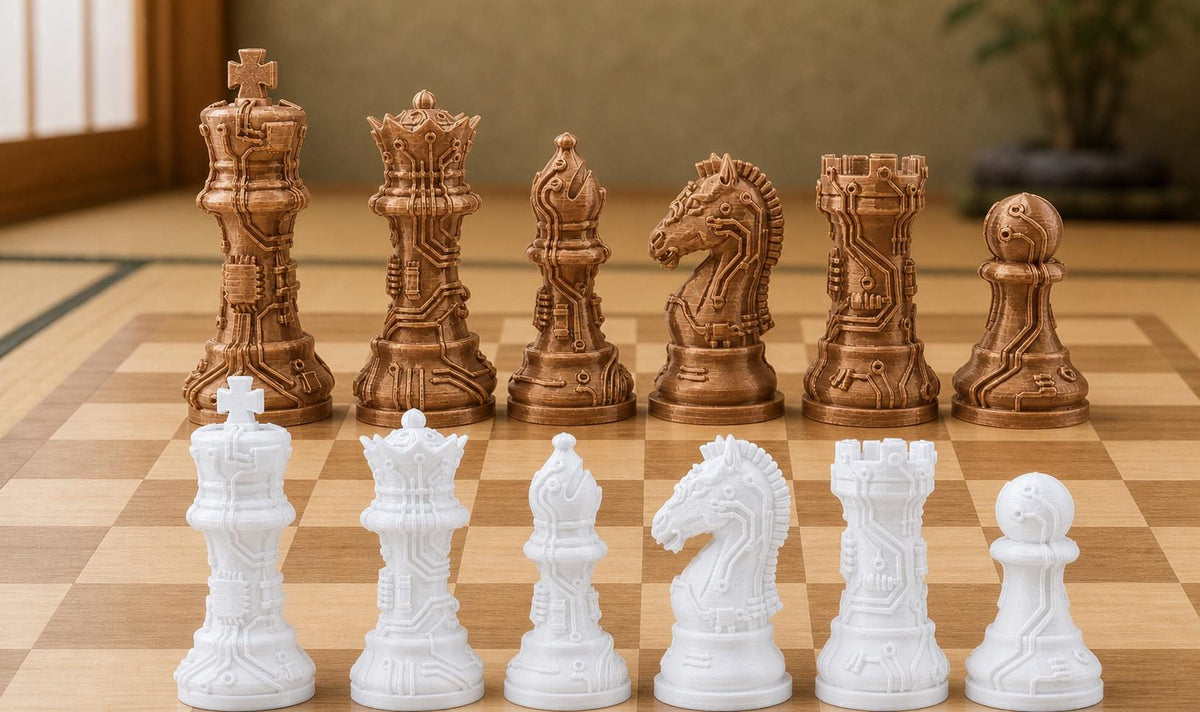 Leiterplatten-Schachfigurenset – komplett 32-teilig – Ansicht 13
