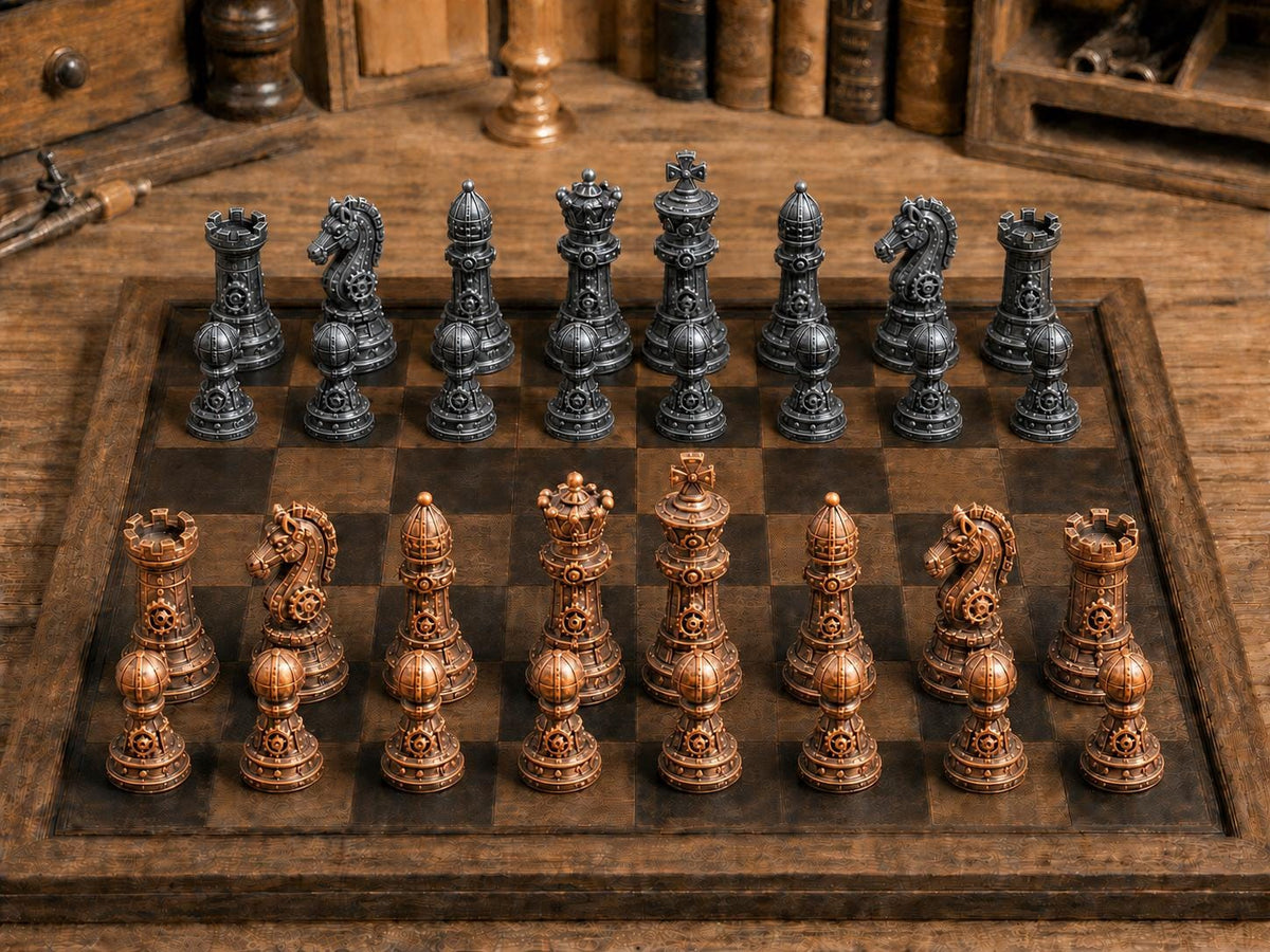 Meisterwerkstatt – komplettes 32-teiliges Schachfigurenset – Ansicht 2
