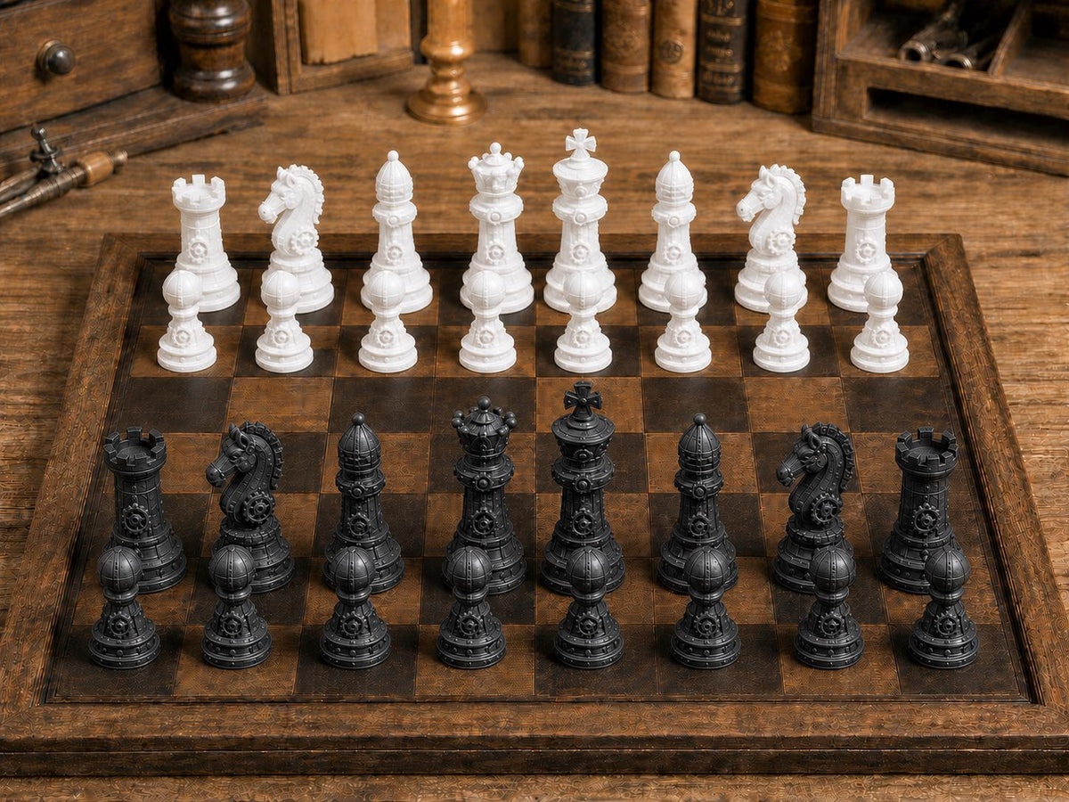 Meisterwerkstatt – komplettes 32-teiliges Schachfigurenset – Ansicht 3
