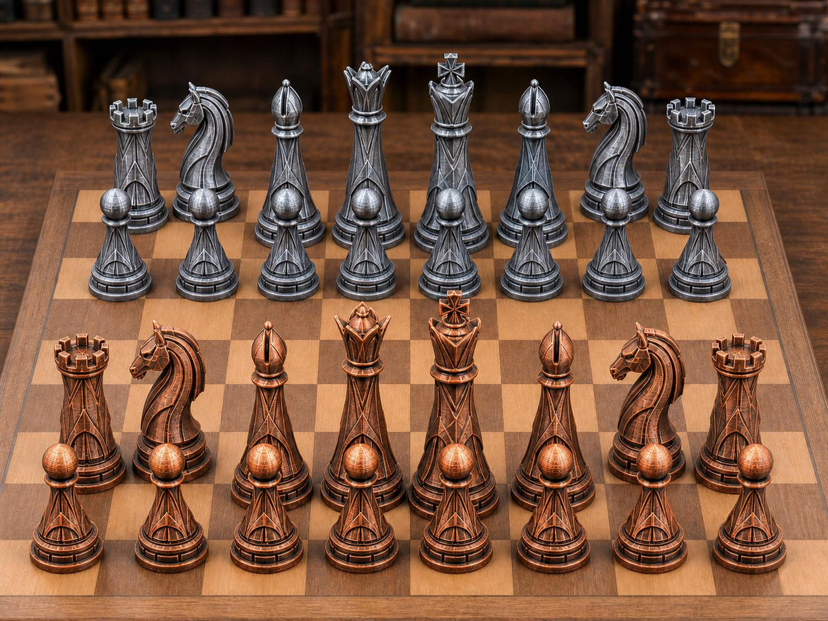 Moderne Monarchen – komplettes 32-teiliges Schachfigurenset – Ansicht 2