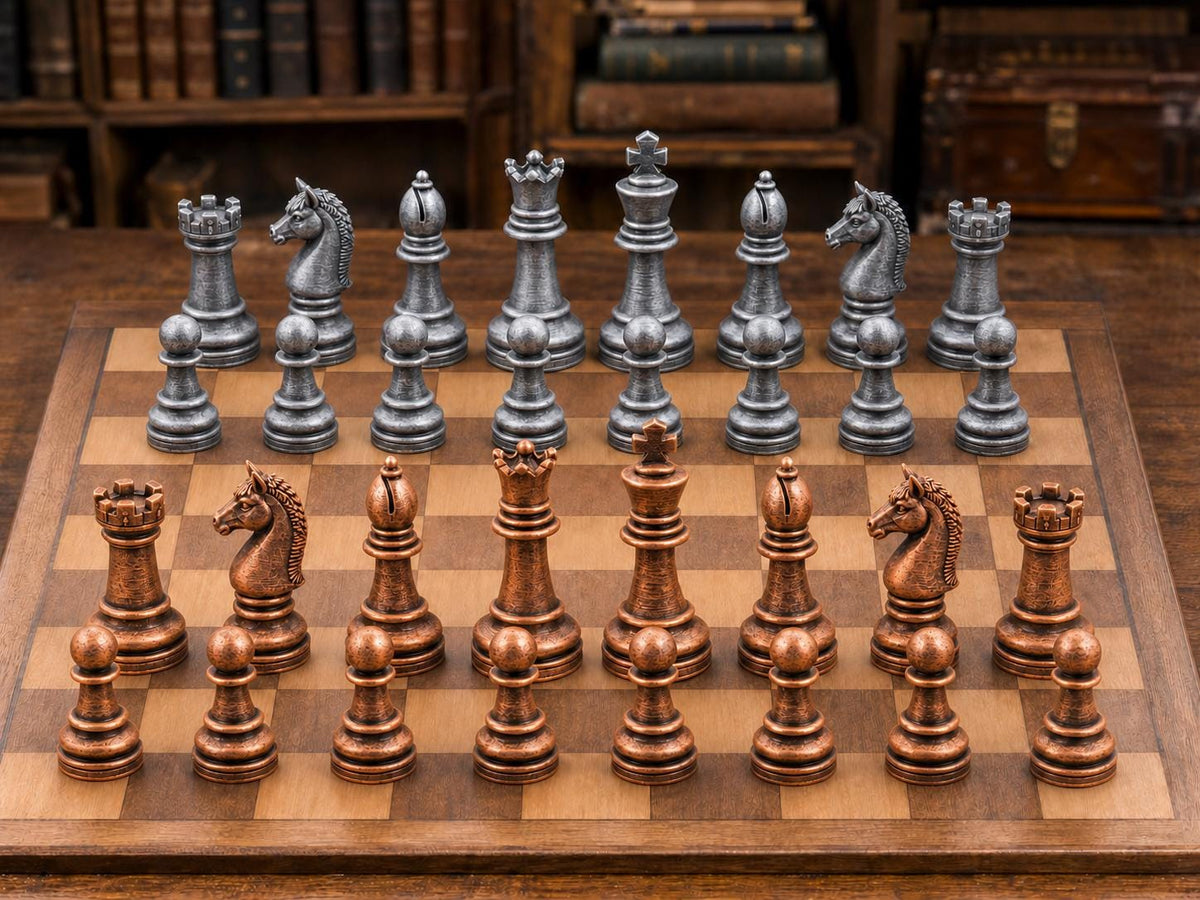 Klassisches Staunton – komplettes 32-teiliges Schachfigurenset – Ansicht 2