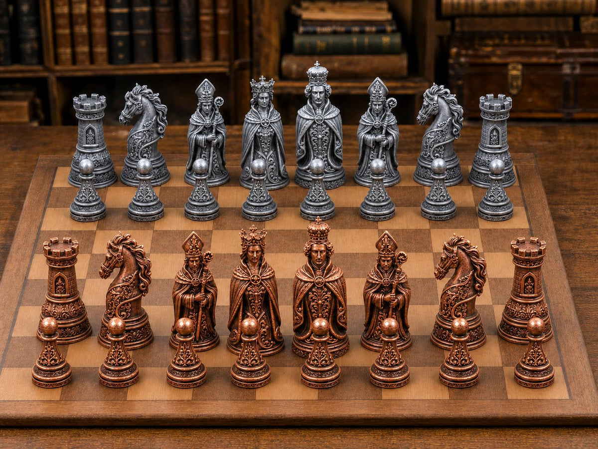 Rokoko – komplettes 32-teiliges Schachfigurenset – Ansicht 2