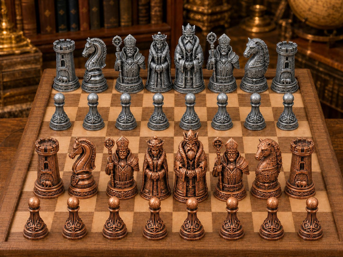 Imperiales Reich – komplettes 32-teiliges Schachfigurenset – Ansicht 2