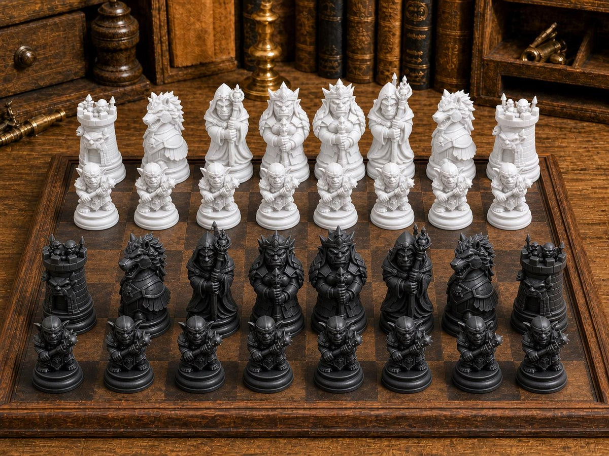 Orks – komplettes 32-teiliges Schachfigurenset – Ansicht 3