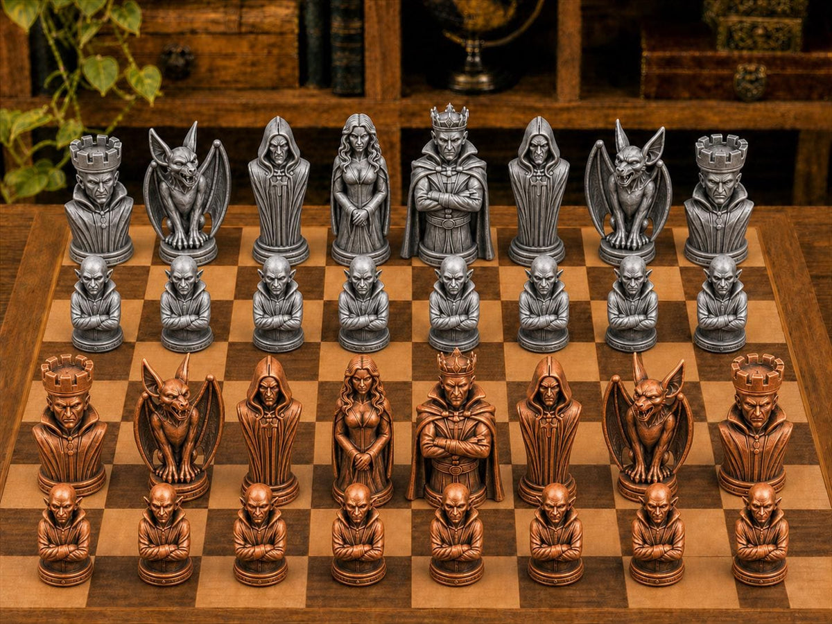 Vampire – komplettes 32-teiliges Schachfigurenset – Ansicht 2