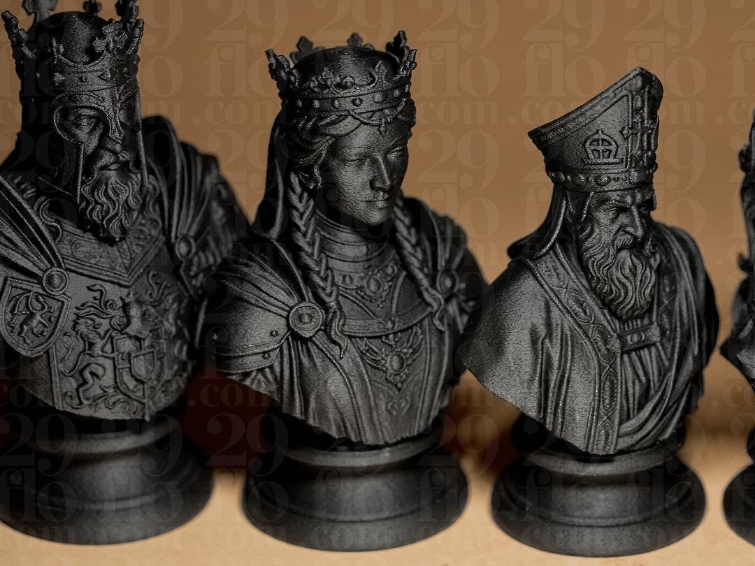 Mittelalter Schachfiguren Set – Ansicht 3