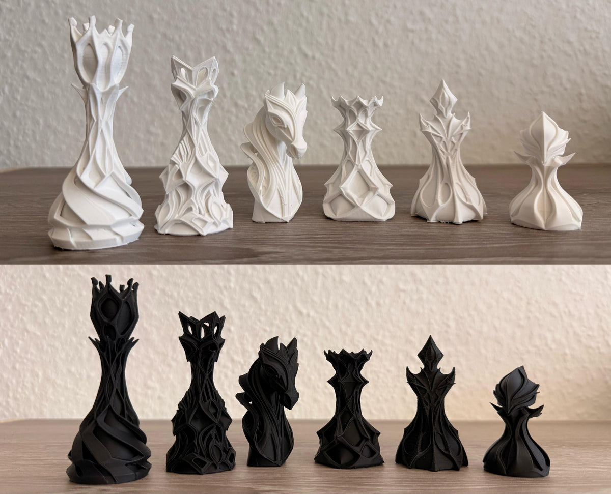 Stylized Chess Set Stilisiertes Fantasy Schachfiguren Set – Ansicht 10