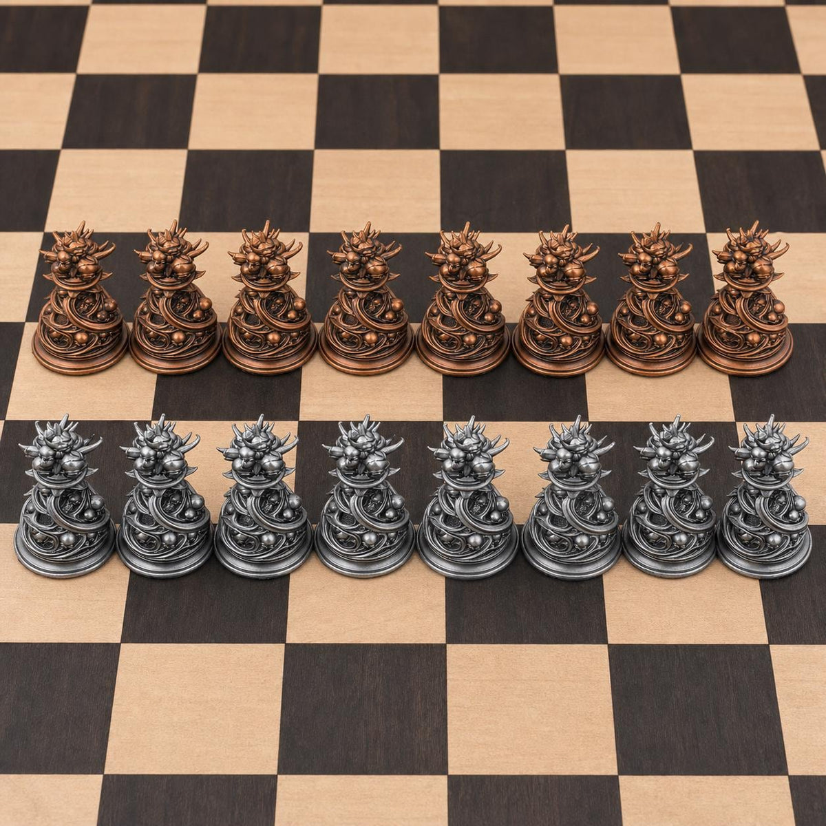 Gothic-Schach – 32 handbemalte PLA-Figuren – Ansicht 9