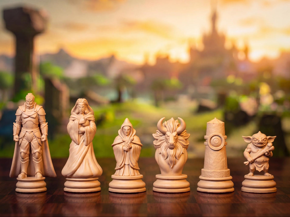 Fantasy-Schurken-Schachfigurenset – komplettes 32-teiliges Schachset – Ansicht 5