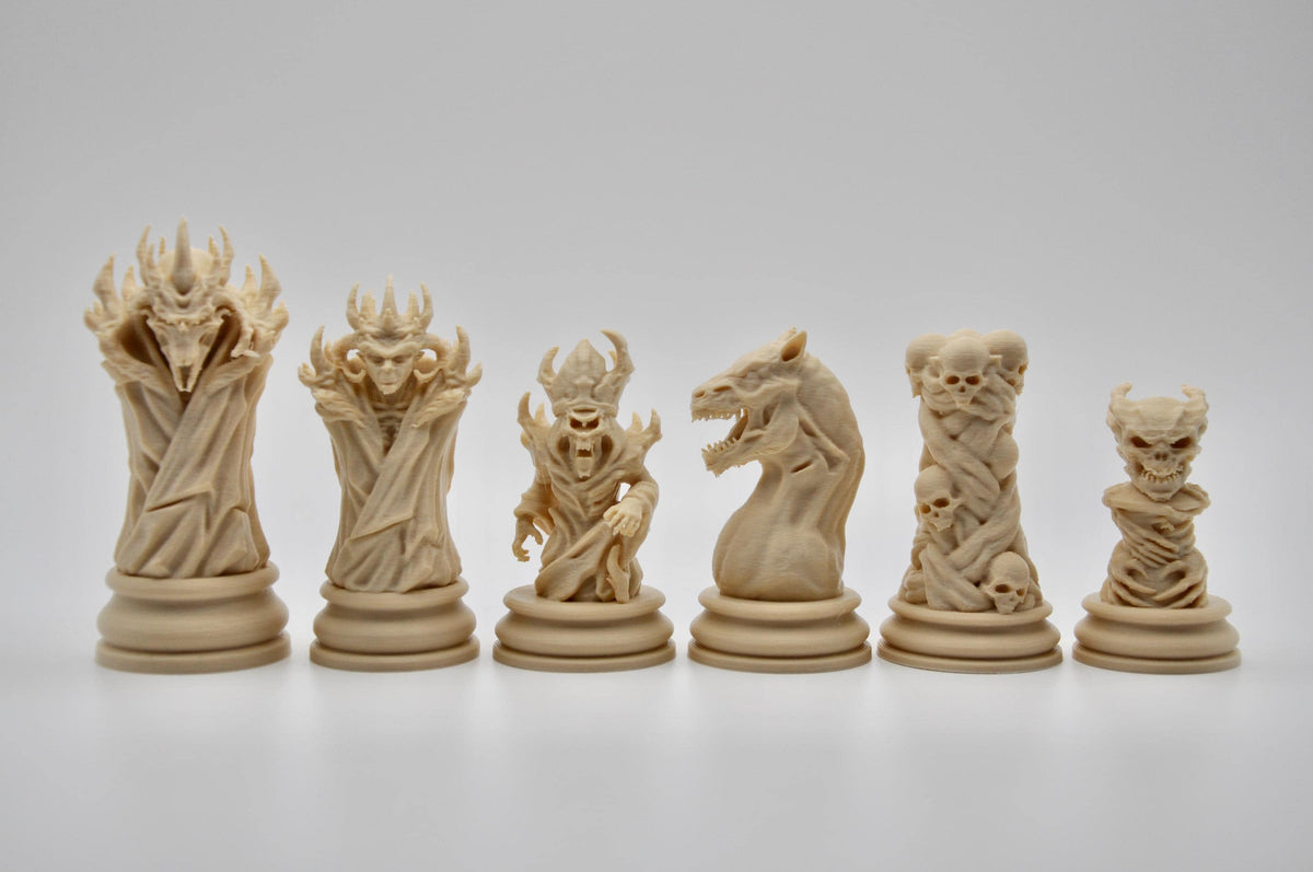 Dämonen-Schachfigurenset – komplettes 32-teiliges Schachset – Ansicht 6