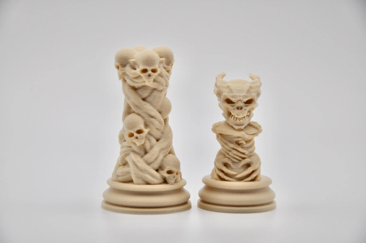 Dämonen-Schachfigurenset – komplettes 32-teiliges Schachset – Ansicht 9