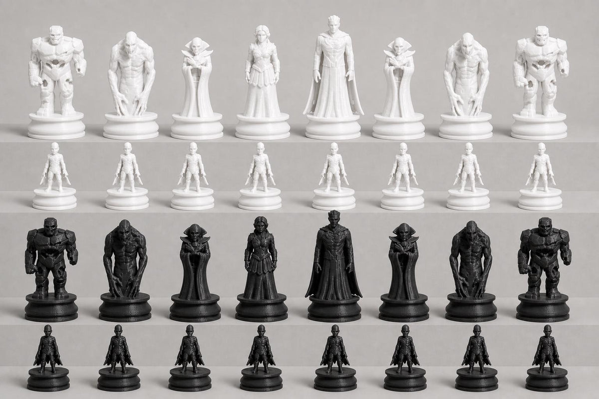 Untote-Helden-Schachfigurenset – komplettes 32-teiliges Schachset – Ansicht 4