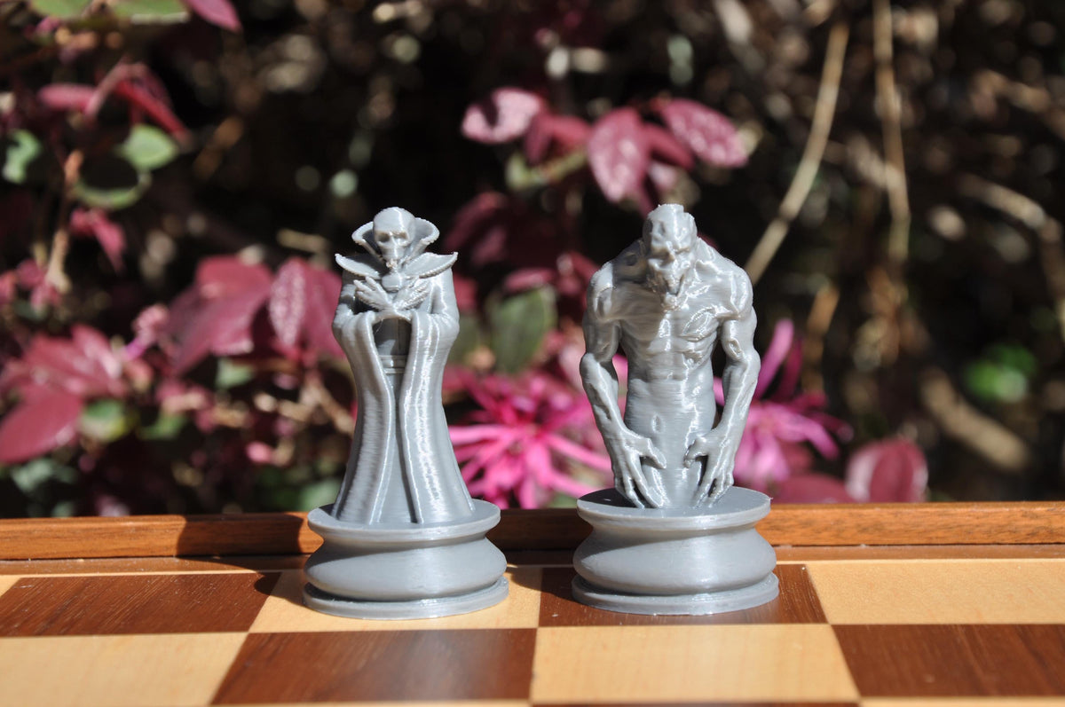 Untote-Helden-Schachfigurenset – komplettes 32-teiliges Schachset – Ansicht 8