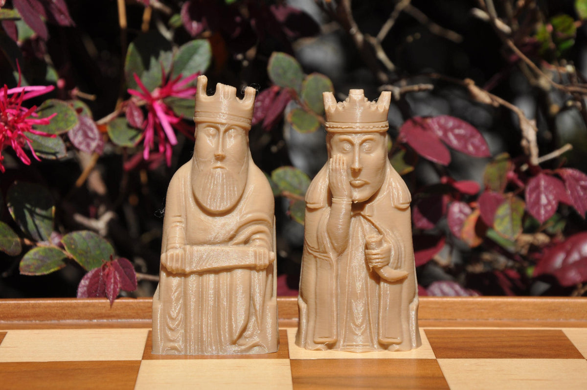 Lewis-inspiriertes Mittelalter-Schachfigurenset – komplettes 32-teiliges Schachset – Ansicht 6