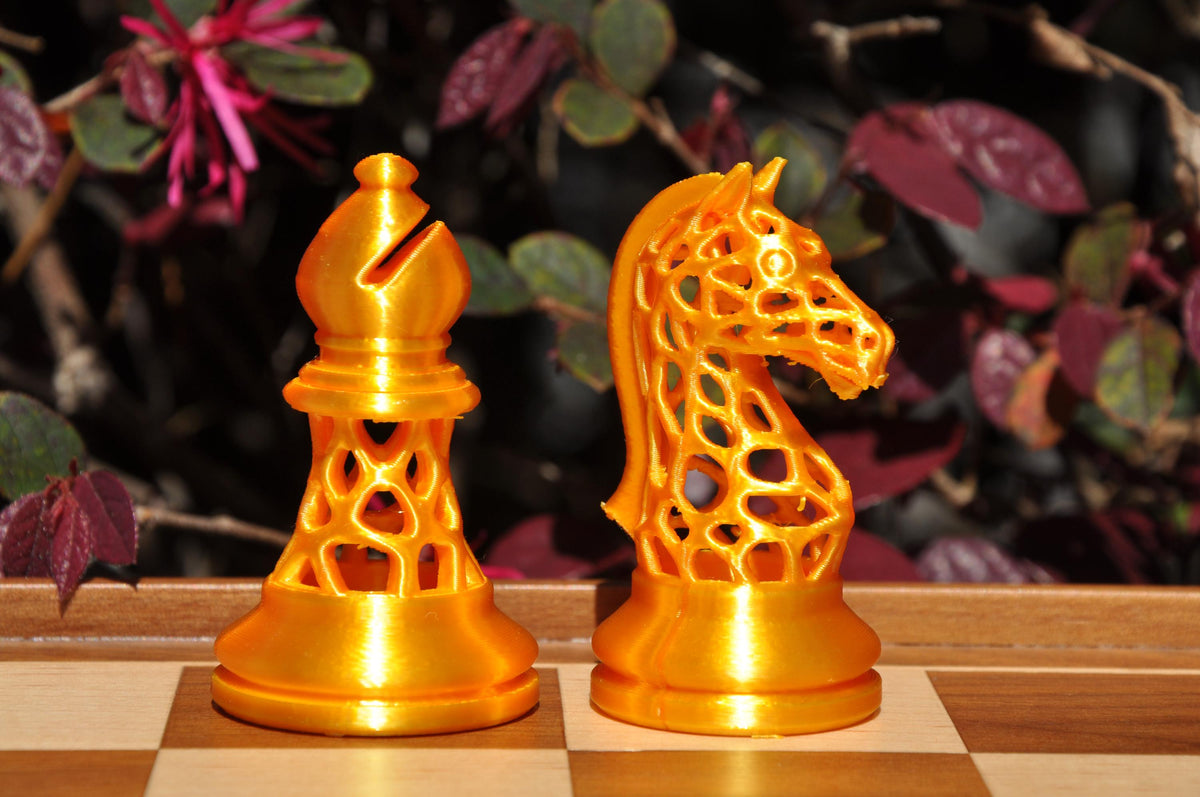Voronoi-Schachfigurenset – komplettes 32-teiliges Schachset – Ansicht 8
