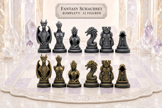 Fantasy-Schachfigurenset – komplettes 32-teiliges Schachset – Ansicht 1