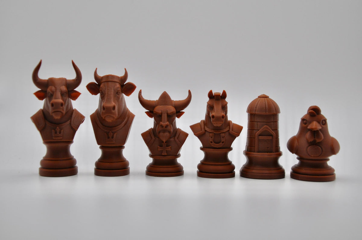 Bauernhoftiere-Schachfigurenset – komplettes 32-teiliges Schachset – Ansicht 6