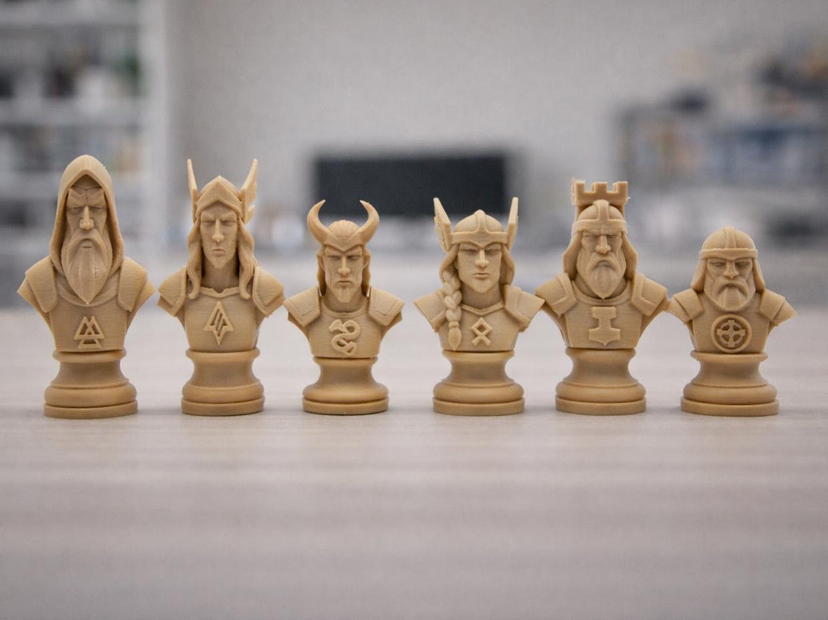 Nordische-Mythologie-Schachfigurenset – komplettes 32-teiliges Schachset – Ansicht 5