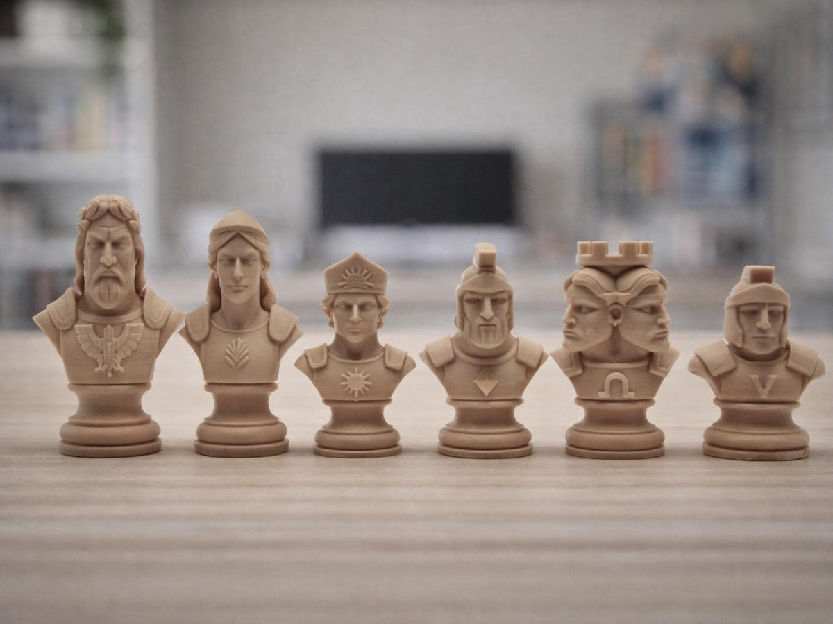 Römische-Mythologie-Schachfigurenset – komplettes 32-teiliges Schachset – Ansicht 5