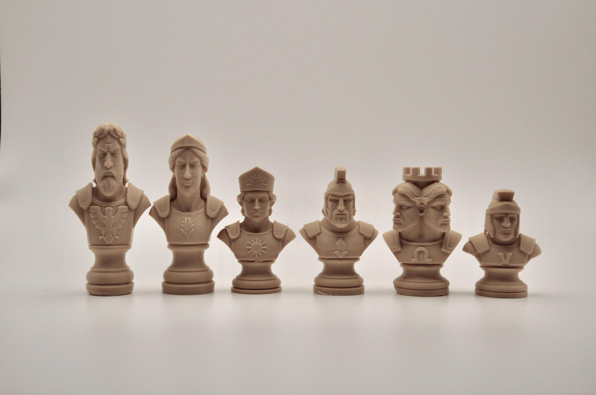 Römische-Mythologie-Schachfigurenset – komplettes 32-teiliges Schachset – Ansicht 6
