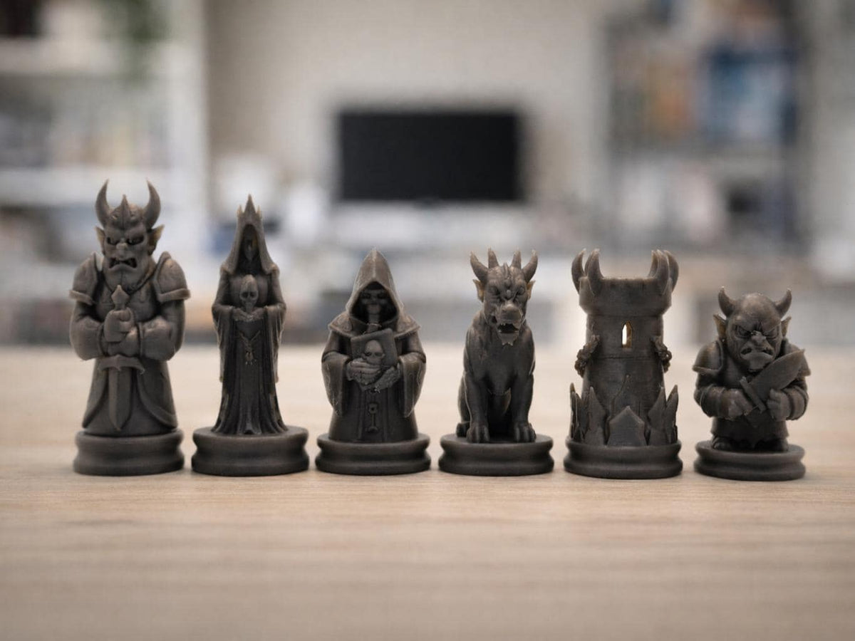 Unterwelt-Schachfigurenset – komplettes 32-teiliges Schachset – Ansicht 5