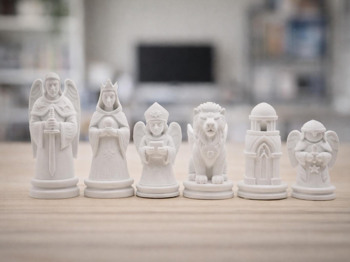 Himmelswesen-Schachfigurenset – komplettes 32-teiliges Schachset – Ansicht 5