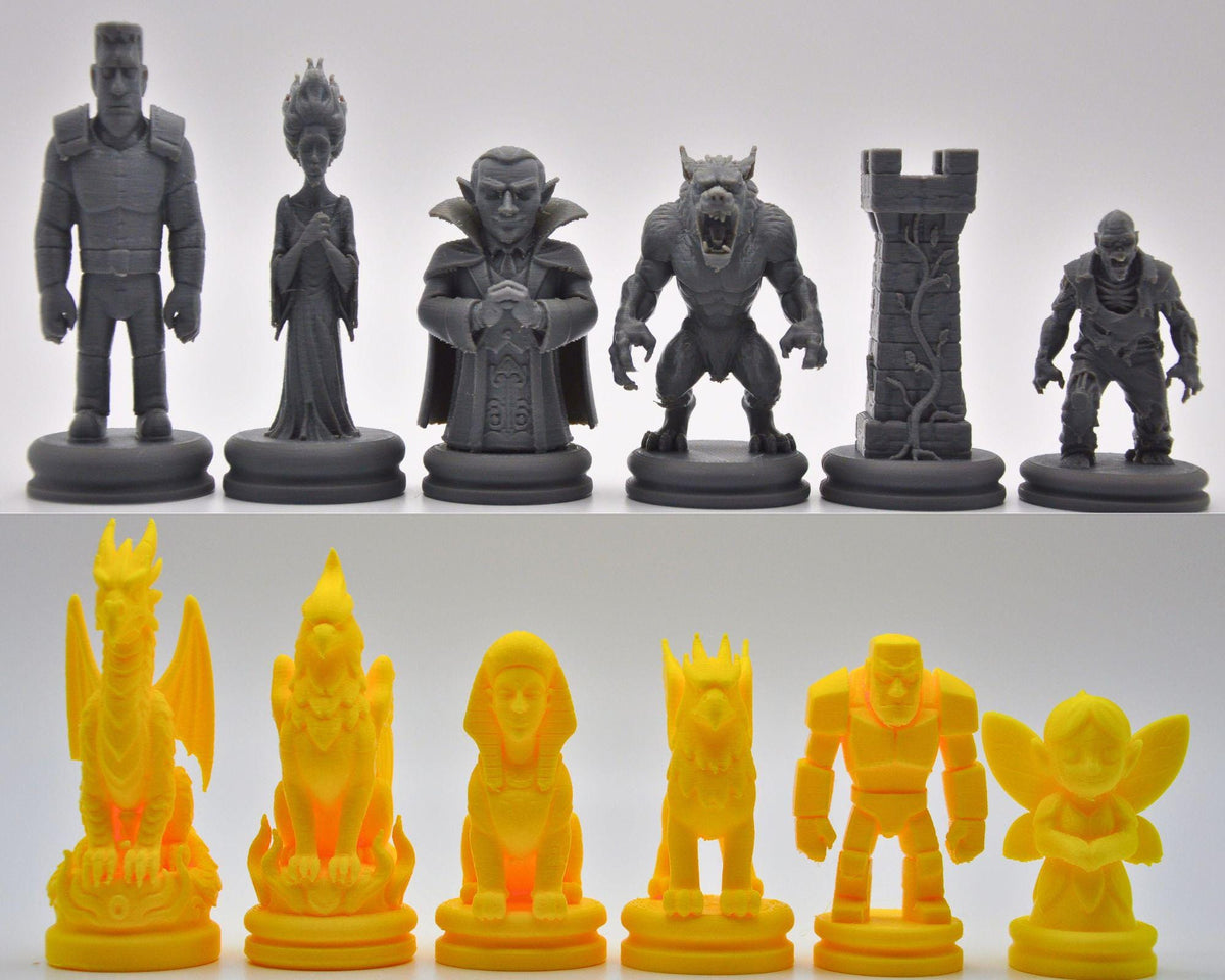 Monster-Schachfigurenset – komplettes 32-teiliges Schachset – Ansicht 7