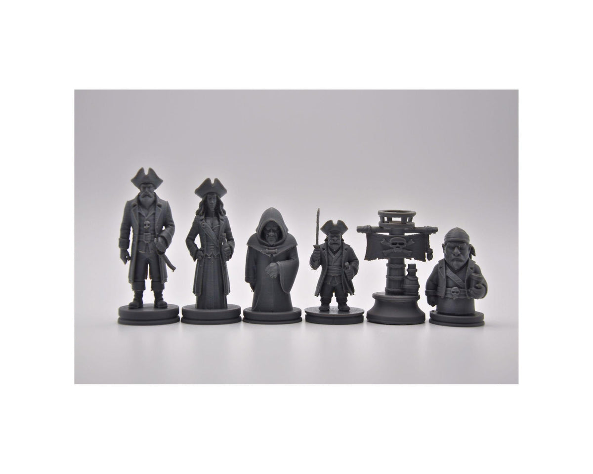 Piraten-Schachfigurenset – komplettes 32-teiliges Schachset – Ansicht 6