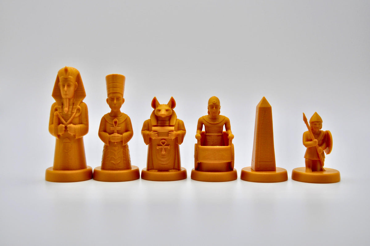 Altes-Ägypten-gegen-mittelalterliches-Europa-Schachfigurenset – komplettes 32-teiliges Schachset – Ansicht 6