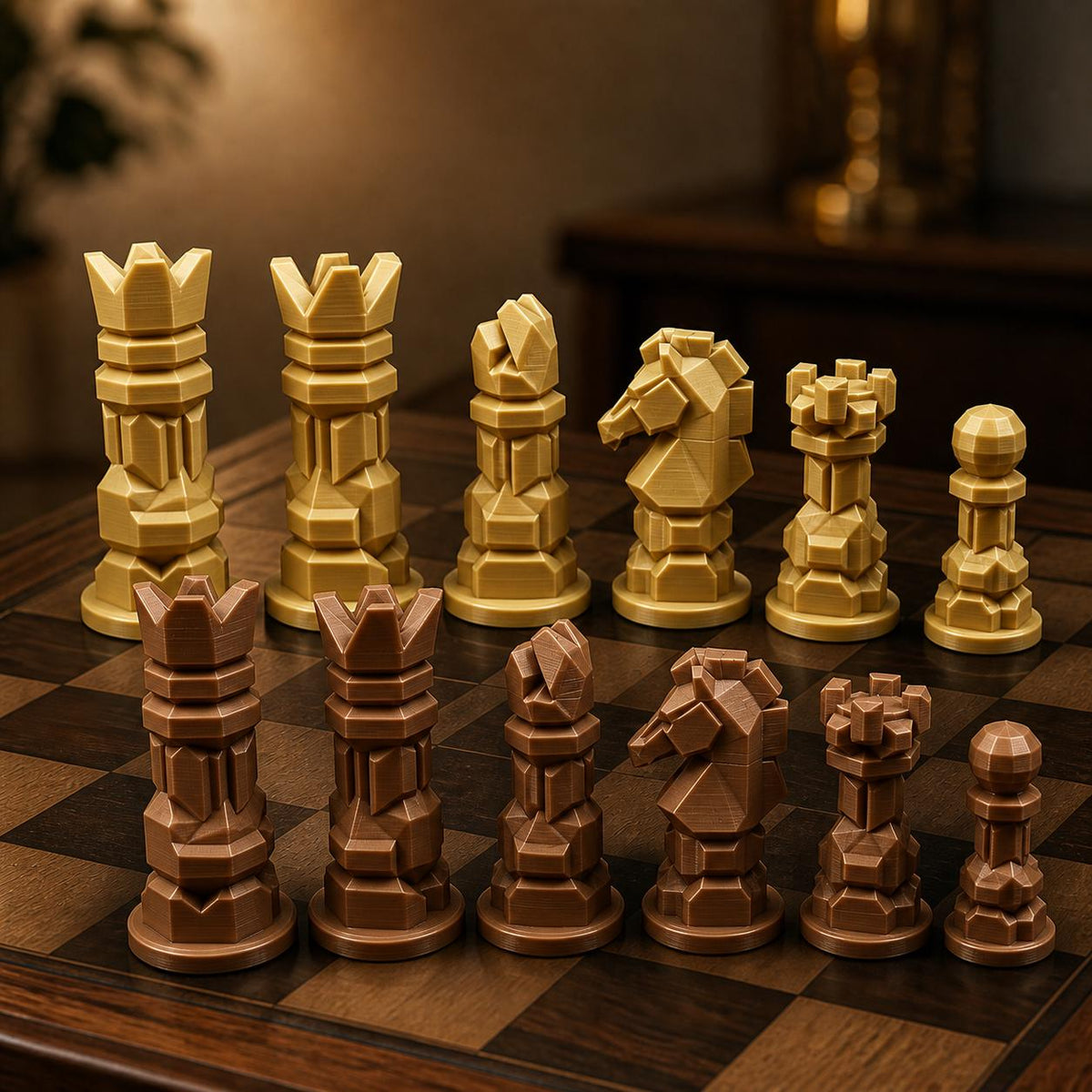 Modernes Schachfigurenset – komplett 32-teilig – Ansicht 7