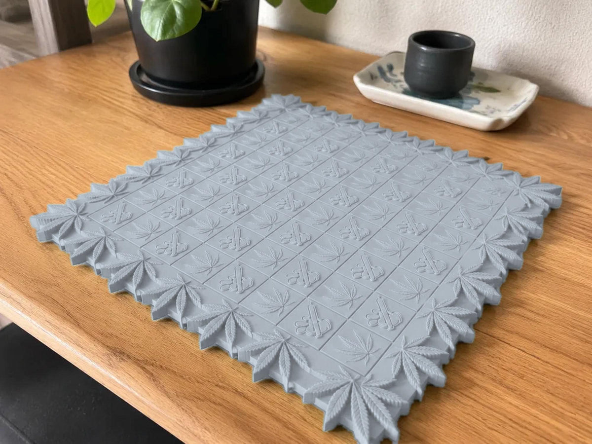 Blatt-Schachbrett mit Relief – dekoratives 8×8-Brett – Ansicht 5