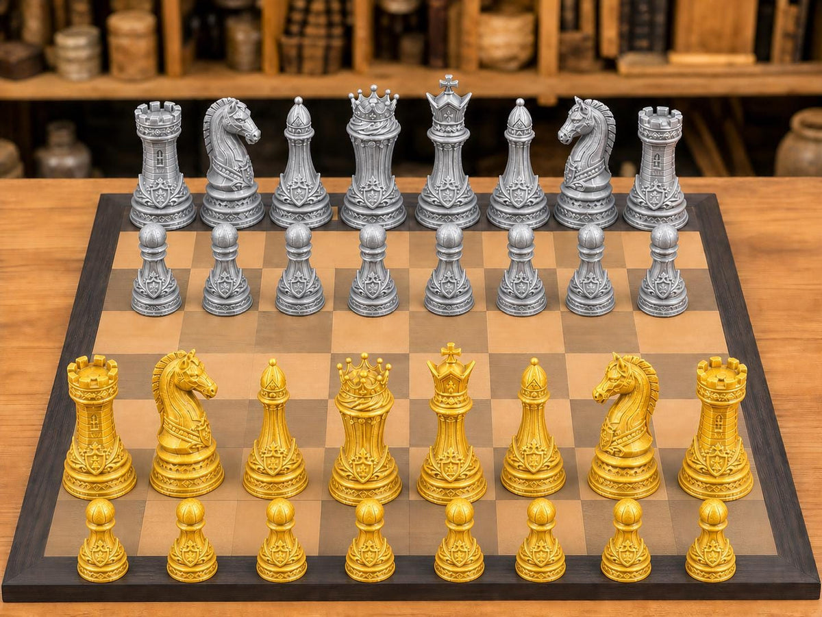 Sagenhaftes Königreich – komplettes 32-teiliges Schachfigurenset – Ansicht 4