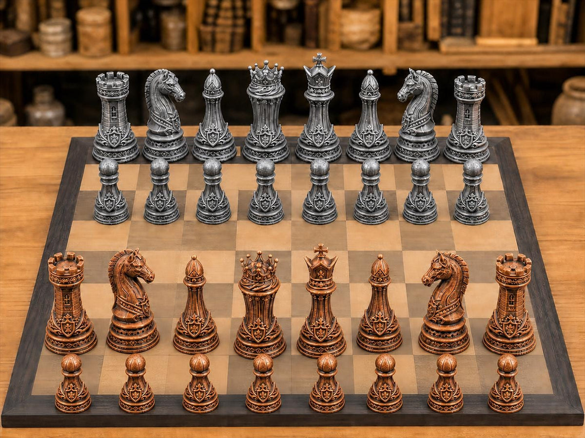 Sagenhaftes Königreich – komplettes 32-teiliges Schachfigurenset – Ansicht 2