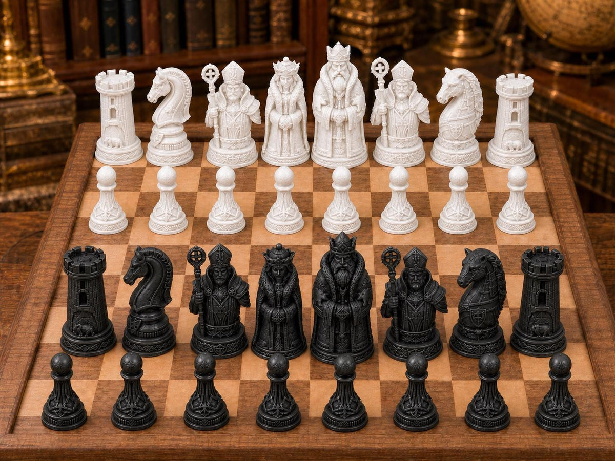 Imperiales Reich – komplettes 32-teiliges Schachfigurenset – Ansicht 3