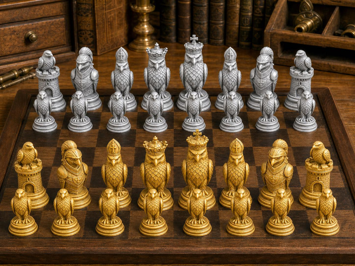Krallen der Strategie – komplettes 32-teiliges Schachfigurenset – Ansicht 4