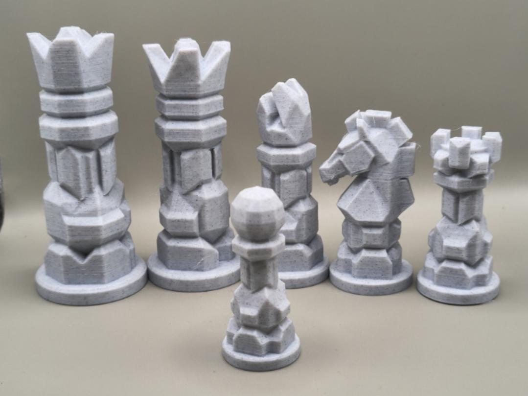 Modernes Schachfigurenset – komplett 32-teilig – Ansicht 2