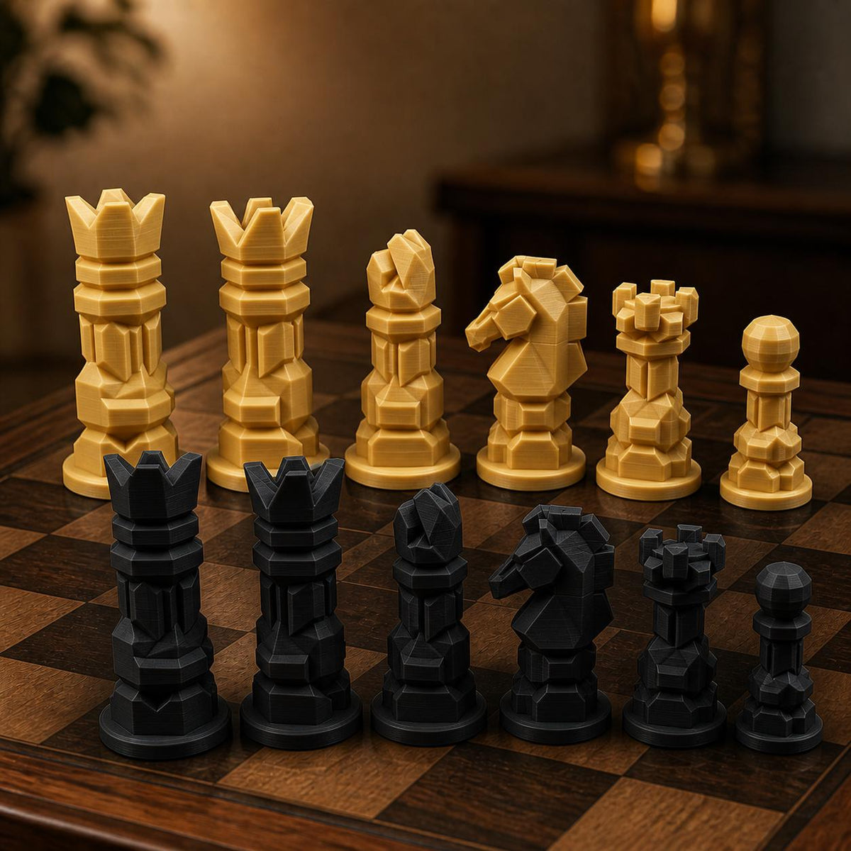 Modernes Schachfigurenset – komplett 32-teilig – Ansicht 5