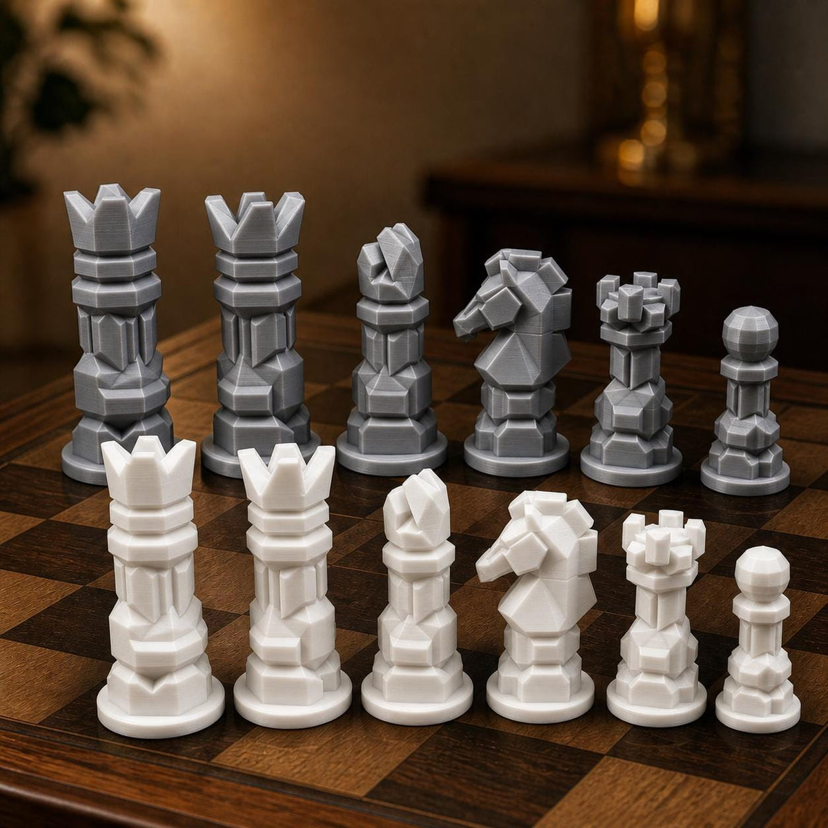 Modernes Schachfigurenset – komplett 32-teilig – Ansicht 9