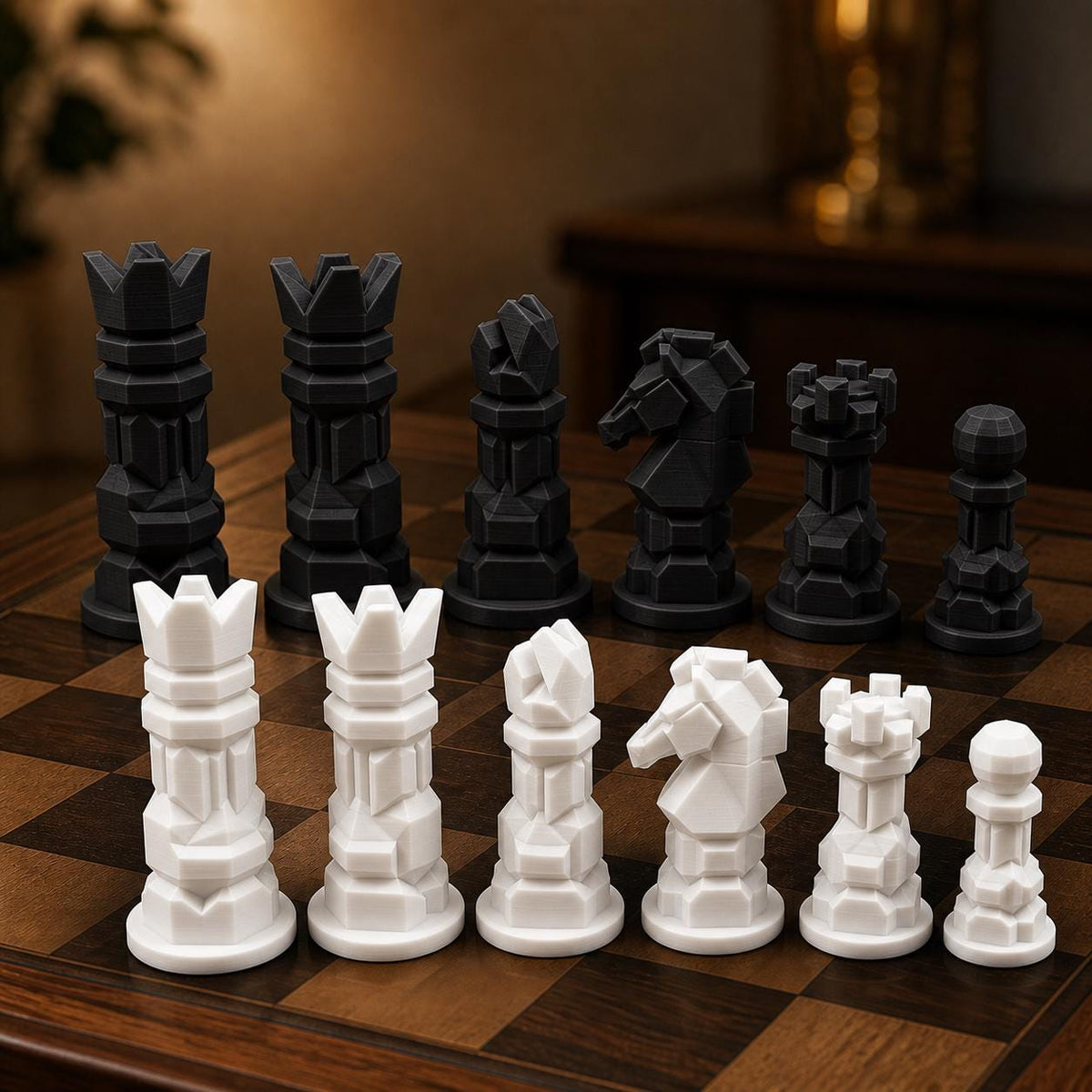 Modernes Schachfigurenset – komplett 32-teilig – Ansicht 11