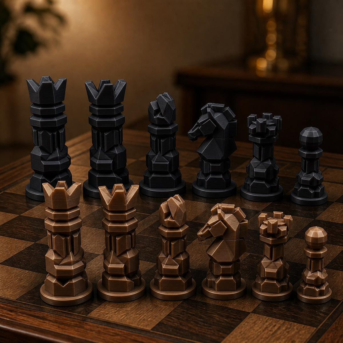 Modernes Schachfigurenset – komplett 32-teilig – Ansicht 12