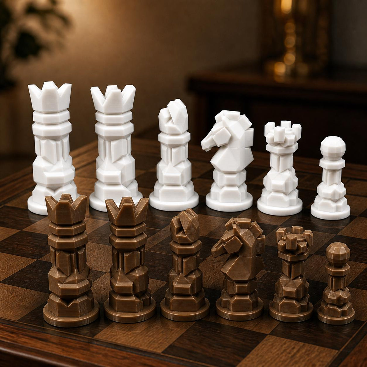 Modernes Schachfigurenset – komplett 32-teilig – Ansicht 13