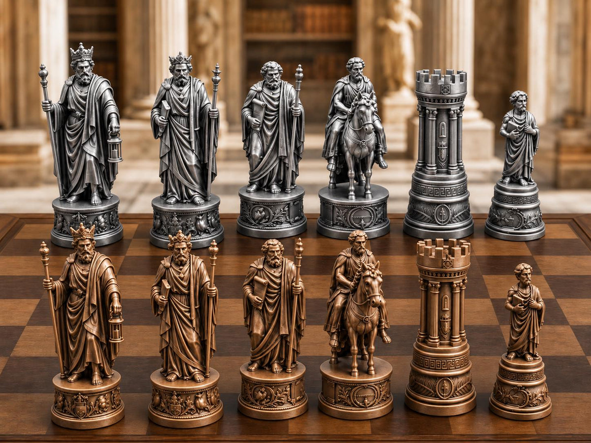 Philosophen-Schachfigurenset – komplett 32-teilig – Ansicht 3