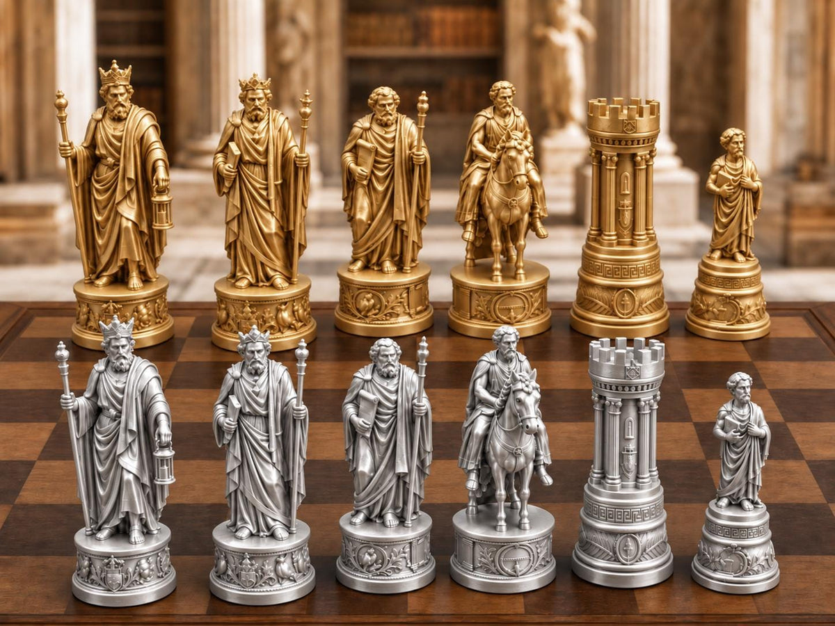 Philosophen-Schachfigurenset – komplett 32-teilig – Ansicht 4