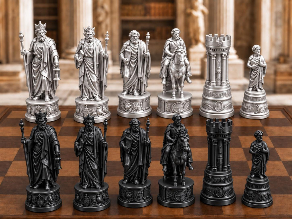 Philosophen-Schachfigurenset – komplett 32-teilig – Ansicht 8