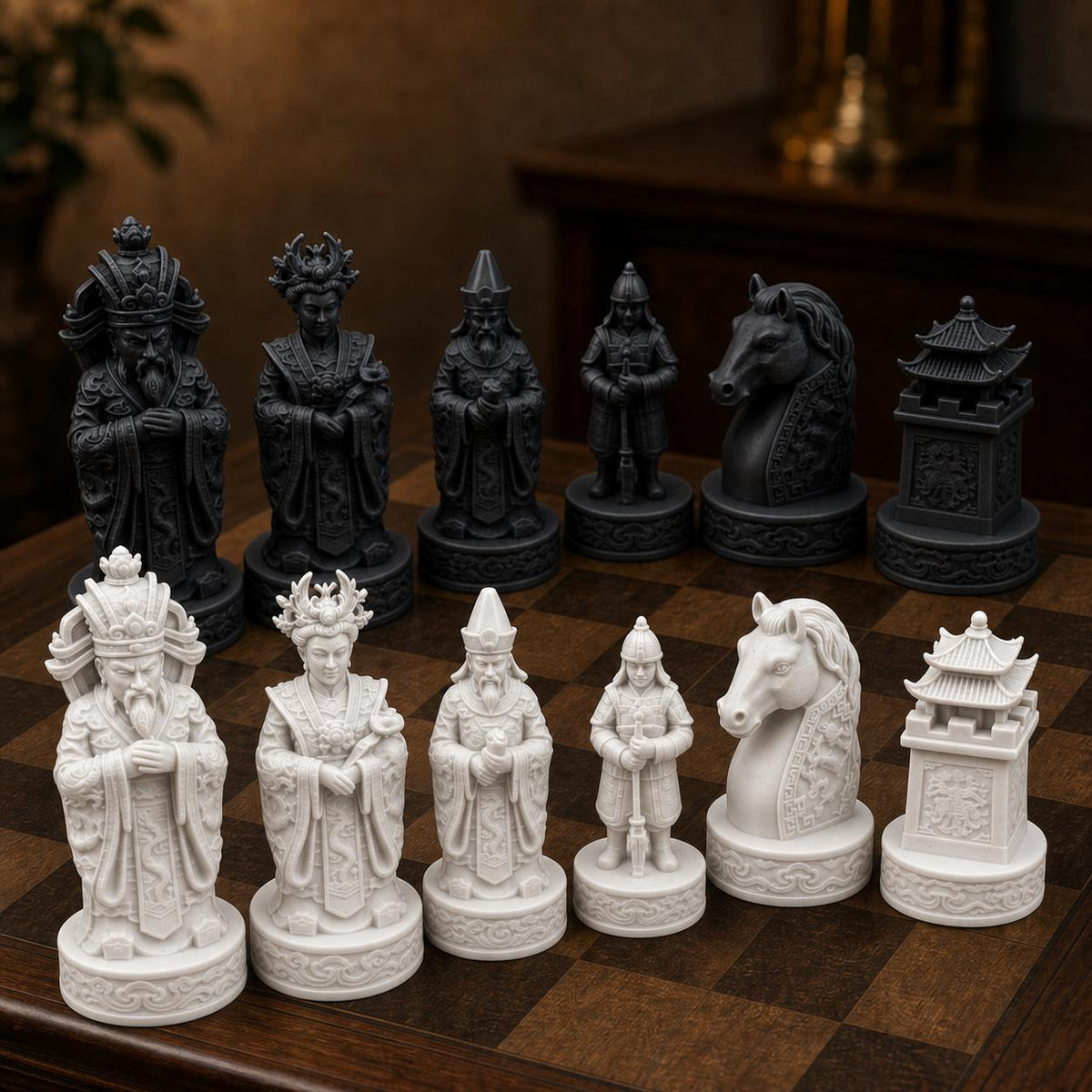Chinesisches Kaiser-Schachfigurenset – komplett 32-teilig – Ansicht 11