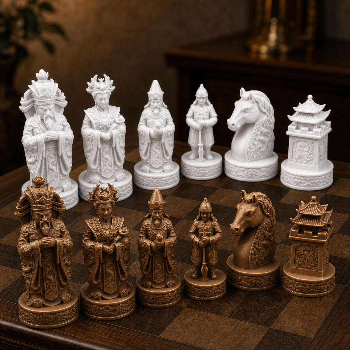 Chinesisches Kaiser-Schachfigurenset – komplett 32-teilig – Ansicht 13