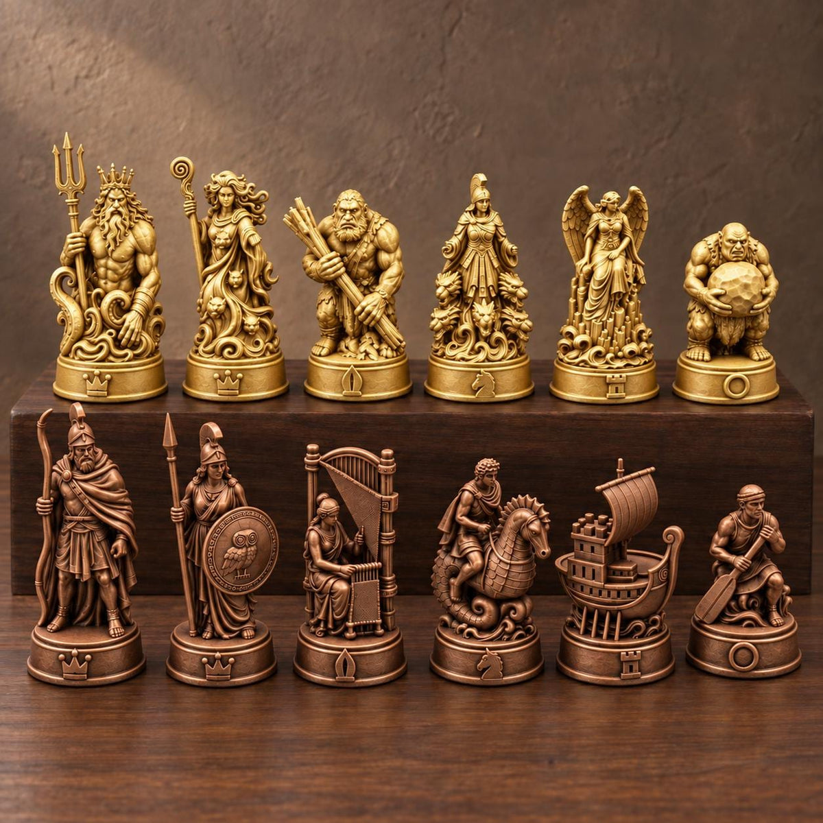 Odyssee-Schachfigurenset – komplett 32-teilig – Ansicht 7
