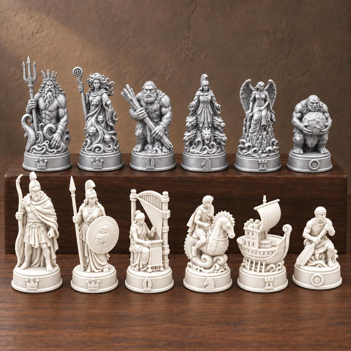 Odyssee-Schachfigurenset – komplett 32-teilig – Ansicht 9