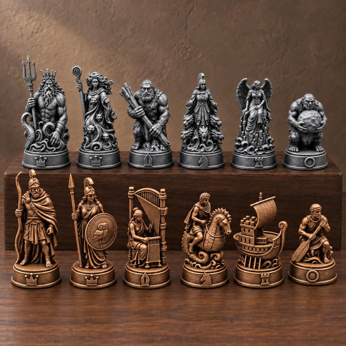 Odyssee-Schachfigurenset – komplett 32-teilig – Ansicht 3